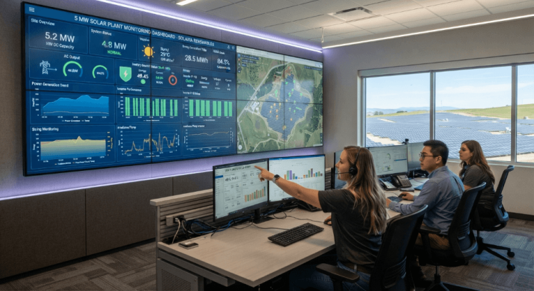 5 MW Solar Plant Monitoring