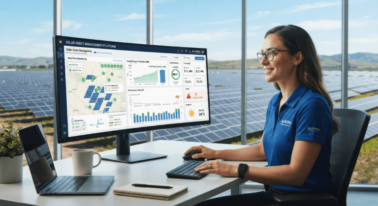 Solar asset management software