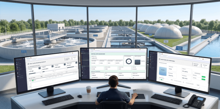 sewage treatment plant water quality monitoring