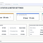 operating status & meter settings